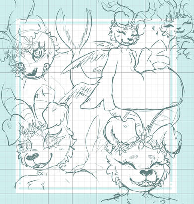 Cute sticker design (FULLBODY - 7€)