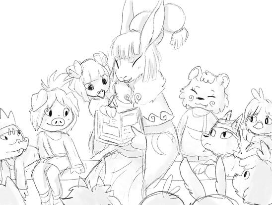 Colourless sketch - 1€