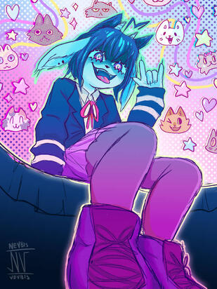 Fullbody art of a simplistic character - 6€